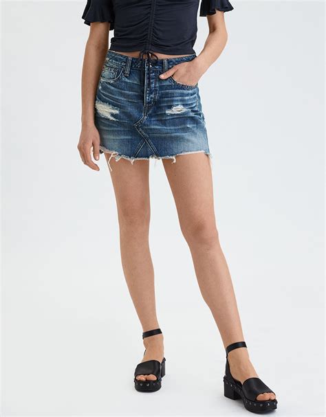 ae denim skirt